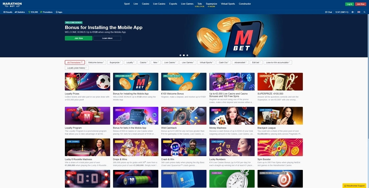 Marathonbet Casino Mobile App: Your Gaming On-the-Go
